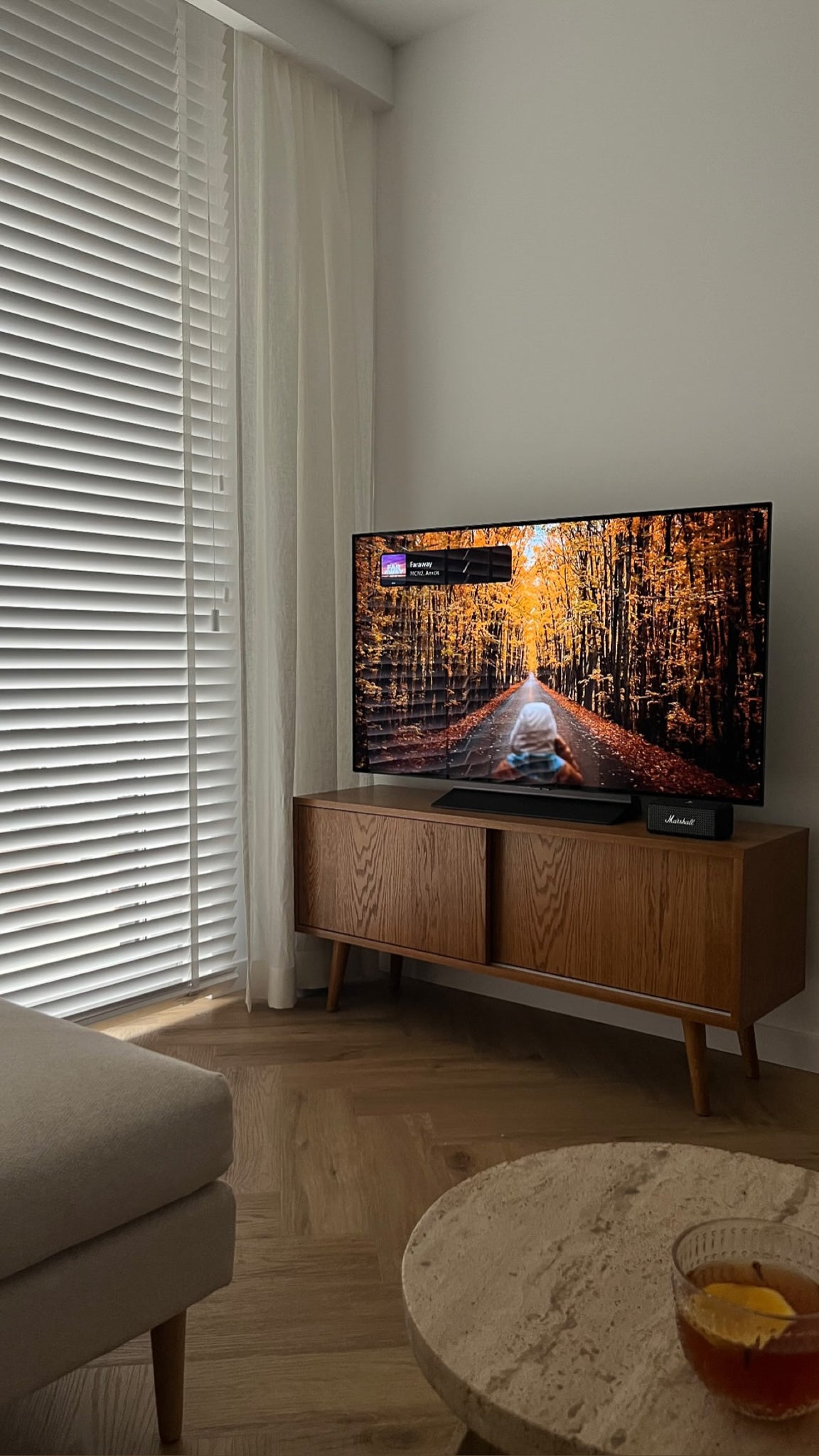 Komoda TV MINI BROWN SLIDE