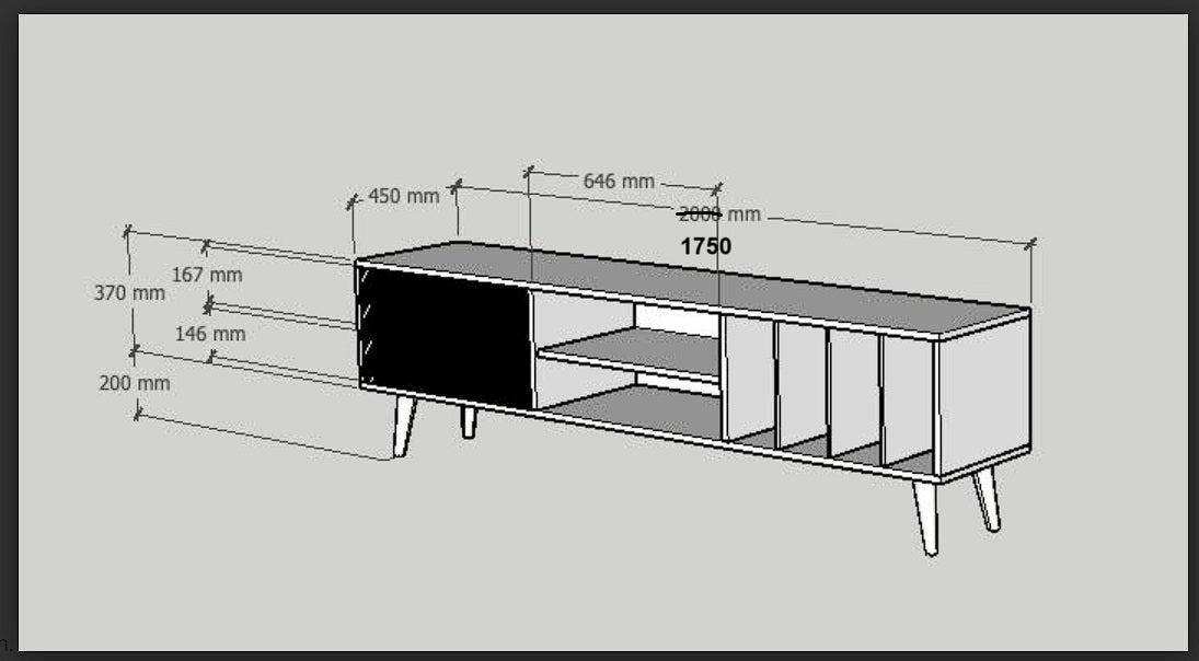 LOTV VINYL L Sideboard #1 - Pastform Furniture